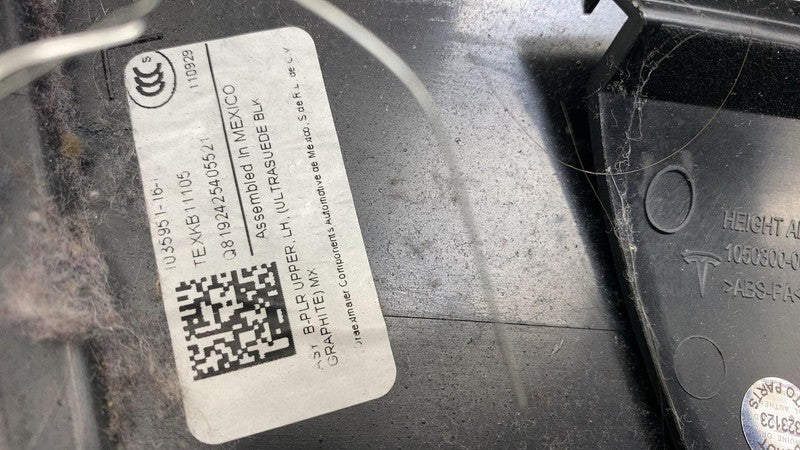 2016-2020 Tesla Model X MX Driver Side B-Pillar Lower Trim Cover Panel