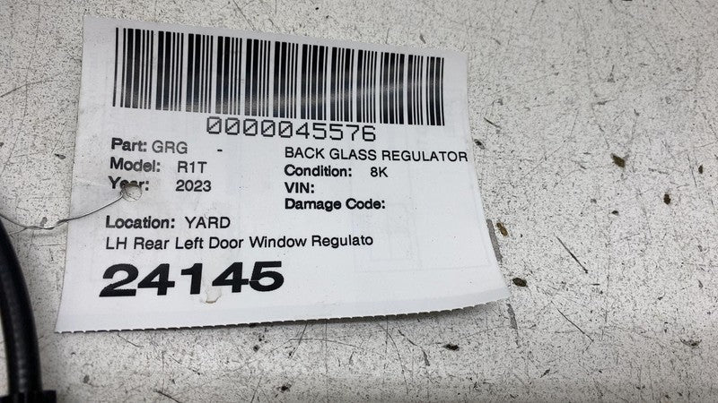 ⭕ 2022-2024 Rivian R1T R1S Rear Driver Left Window Regulator Motor PT0