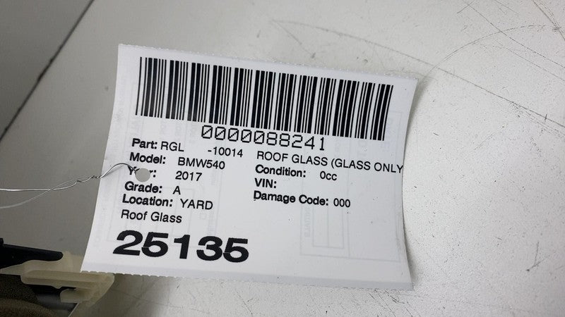 ⭕2017-2020 BMW 540i Sunroof Sun Roof Moonroof Window Glass w/ Motor As