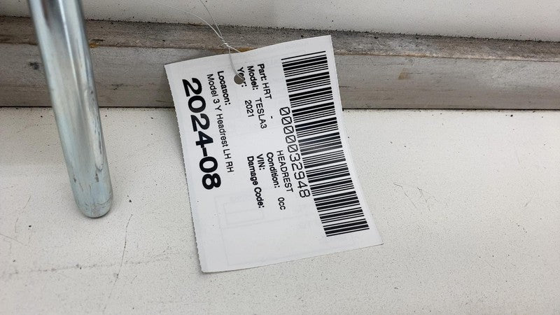 ⭕ 2017-2023 Tesla Model 3 Y Front Left or Right Seat Headrest White Leather Assy