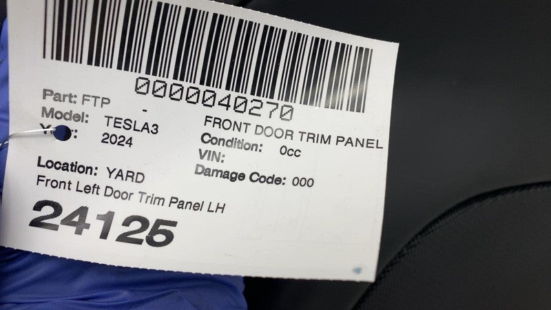 ⭕ 2024 2025 Tesla Model 3 Front Driver Side Highland Door Panel Trim Card Left