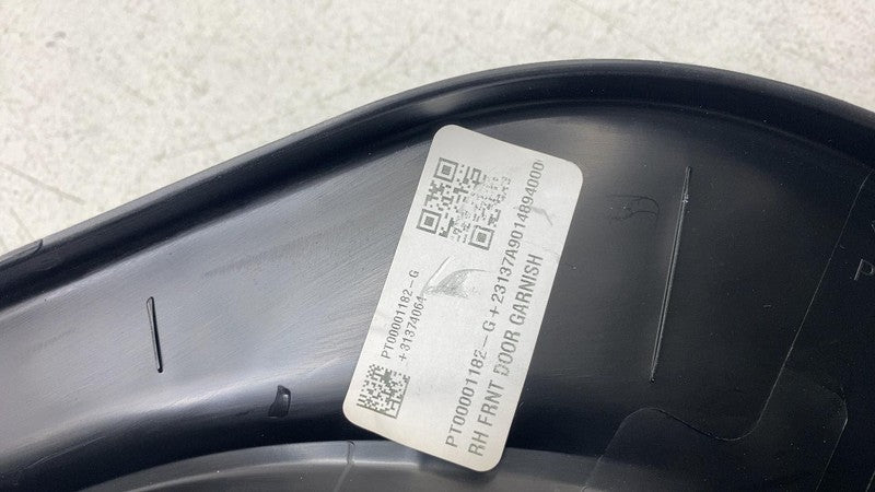 PT00001182G ⭕ 2022-2024 Rivian R1T Front Right Side Door Interior Garnish Trim PT00001182-G