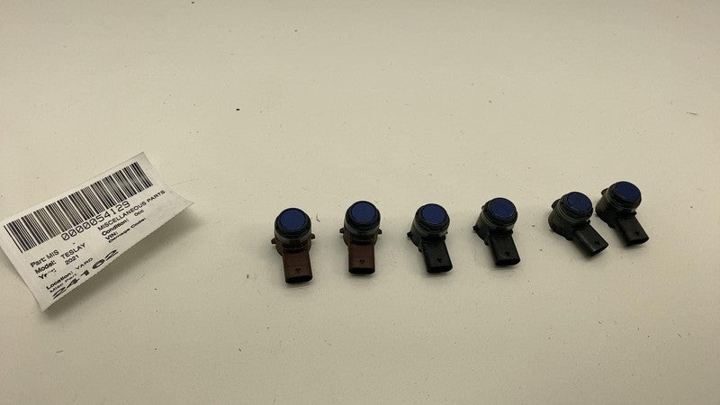 112750213D 2016-2024 Tesla Model S 3 X Y Set of 6 Bumper Parking Assist Sensor  Blue - PPSB