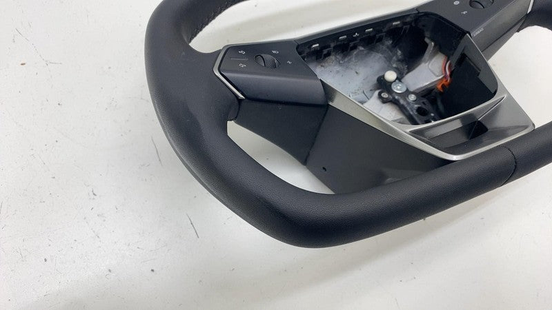 169255100D ⭕ 24-25 Tesla Cybertruck Front Driver Steering Wheel Square Black 1692551-00-D