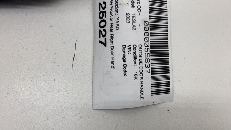 1528115-00-D 2020-2024 Tesla Model 3 Y Front or Rear Right Exterior Outer Door Handle Black