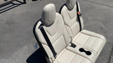 ⭕ 2016-2020 Tesla Model X Rear Left & Right 3rd Row Seat Leather White Assembly