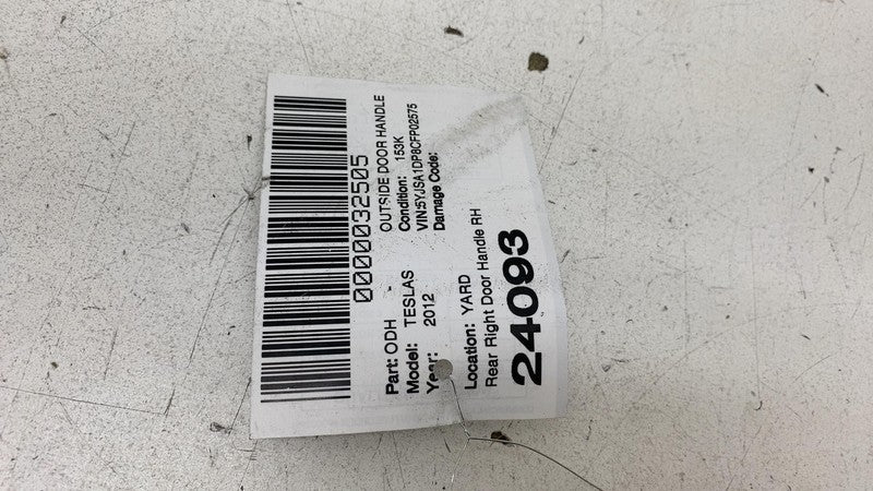 ⭕2012-2015 Tesla Model S MS Rear Passenger Side Exterior Door Handle O