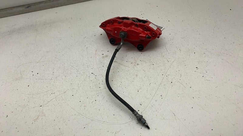 ⭕ 2012-2015 Tesla Model S Rear Driver Side Caliper Red w/ Brake Hose L