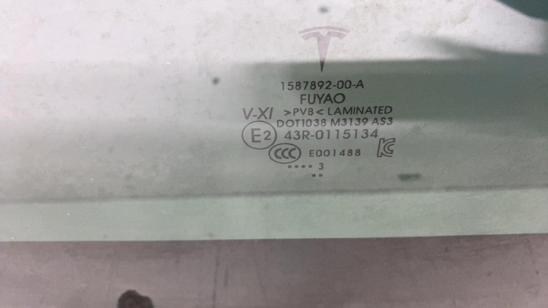 ⭕ 21-23 Model 3 Front Middle Panoramic Sun Moon Roof Window Glass 1587