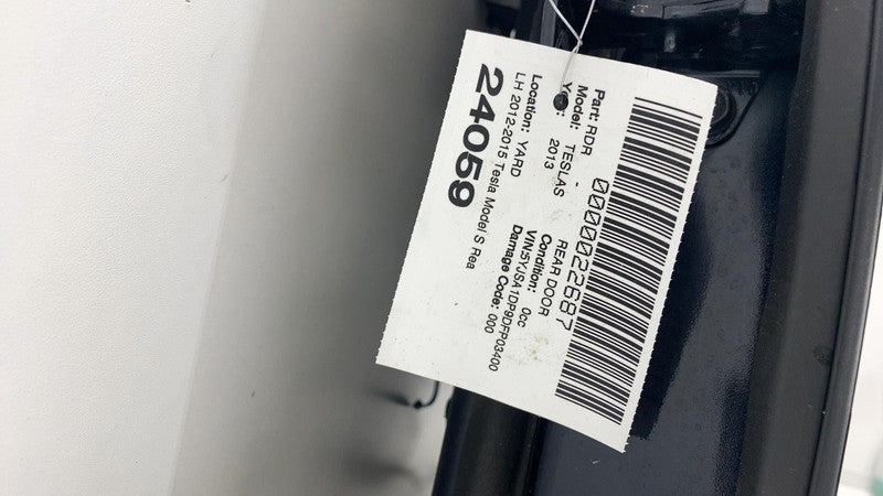 ⭕2012-2015 Tesla Model S Rear Driver Side Door Shell Panel Left LH Blu