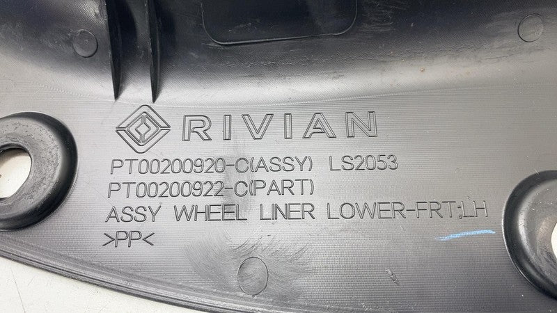 PT00200920 2022 2023 2024 Rivian R1T R1S Front Left Side Inner Wheel Liner LH PT00200920