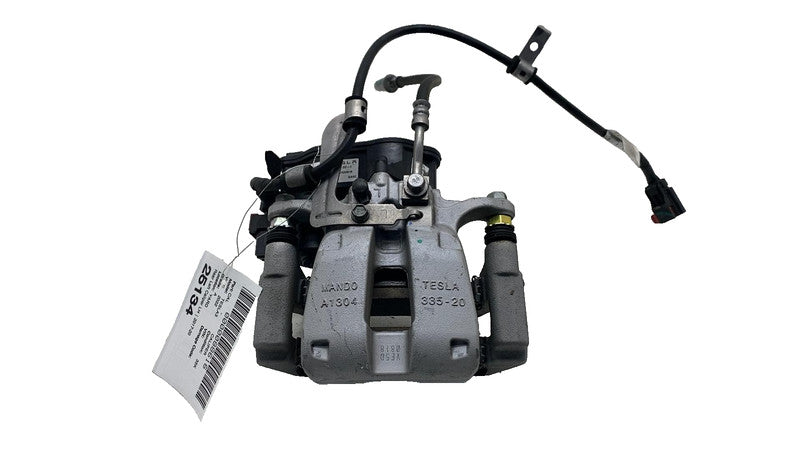 ⭕ 17-25 Tesla Model 3 M3 Rear Left Caliper w/ Brake Hose Line BASE 104