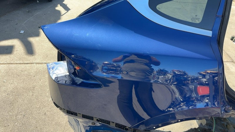 ⭕ 16-20 Tesla Model X Rear Quarter Fender Frame Panel Cut Out Right Blue - PPSB