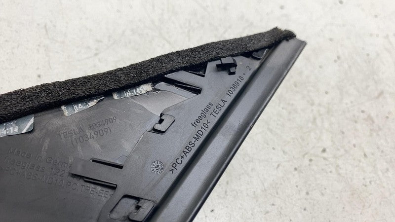 1034909 ⭕ 16-20 Model X MX Front Right Door Quarter Applique Corner Glass Cover 1034909