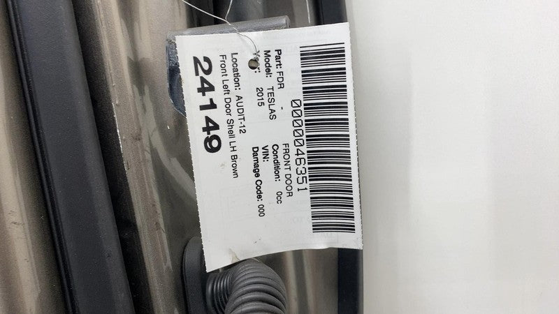 2012-2015 Tesla Model S MS Front Driver Side Door Shell Panel Left LH 