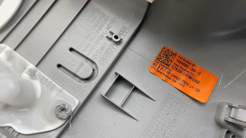 ⭕ 20-24 Tesla Model Y Driver B-Pillar Upper Trim Cover Panel Left 1494