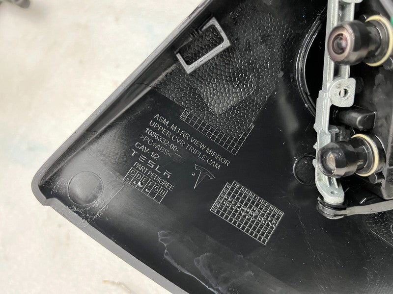 ⭕ 17-23 Model 3 M3 Windshield Interior Rear View Mirror & Triple Camer