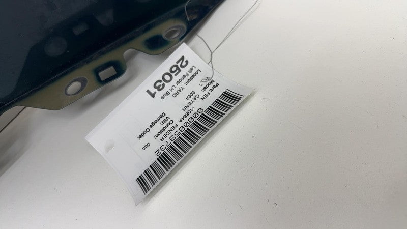 ⭕ 2024 Porsche Cayenne Front Driver Side Fender Shell Panel Left Assembly Blue