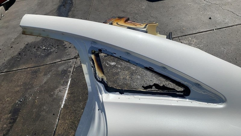 ⭕ 22-24 Mercedes EQS 450+ V297 Rear Left Quarter Panel Structure Cutout LH White