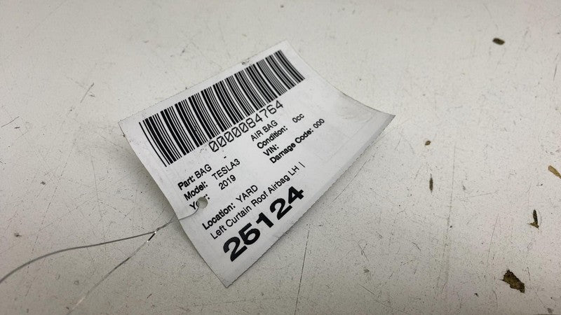 ⭕ 2017-2023 Tesla Model 3 Driver Side Curtain Roof Airbag Head Left 10