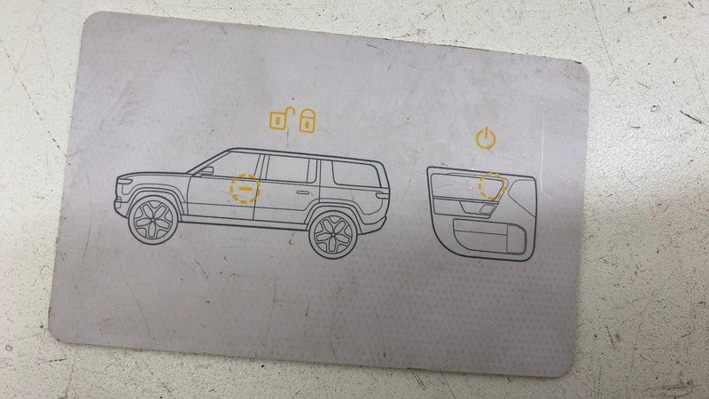 ⭕ 2025 Rivian R1S Keyless Entry Digital Key FOB Remote Card OEM