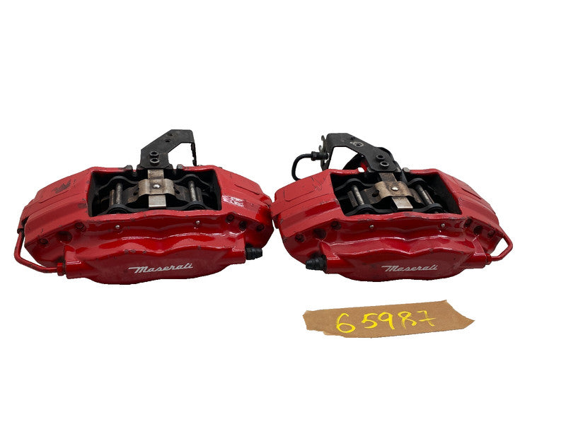 20B67700 01 ⭕2014-2019 Maserati Ghibli Rear Left and Right Brembo Brake Caliper Set of 2 Red