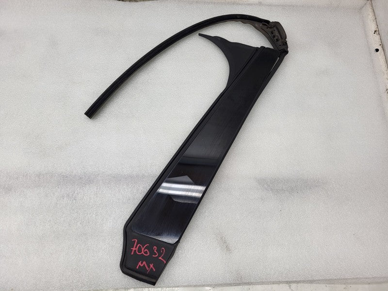 103236300C ⭕ 16-20 Tesla Model X B-Pillar Applique Glass Left w/ Rubber Seal 1032363-00-C