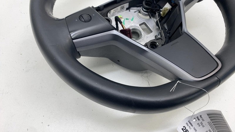 110532400E ⭕ 2017-2020 Tesla Model 3 M3 Steering Wheel Leather Black Assembly 1105324-00-E
