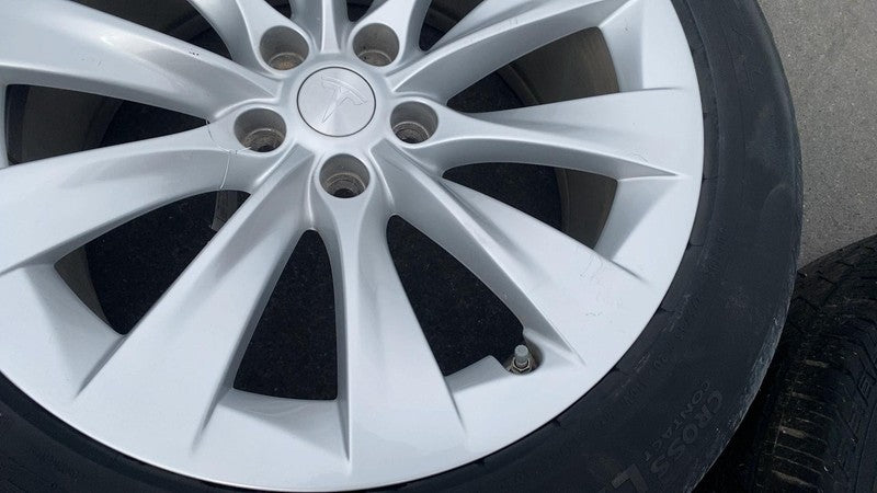 ⭕16-20 Tesla Model X 20" Wheel Rim 20x9.5 +40MM w/ Continental Tire 275/45R20 x2