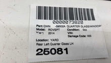 ⭕ 14-22 Range Rover Sport Rear Driver Side Quarter Window Glass Left DK62-29601
