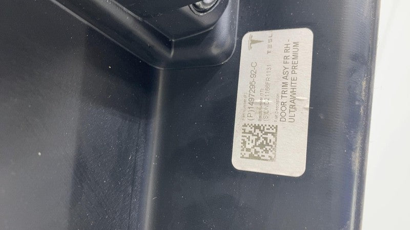 1498482-00-A ⭕ 20-24 Model Y MY Front Passenger Door Panel Trim Card Cover Right 1498482-00-A