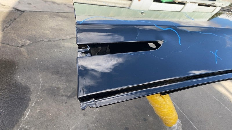 2021-2023 Tesla Model X MX Front Driver Side Door Shell Panel Left LH Black PBSB