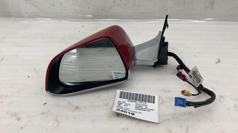 2017-2020 Tesla Model 3 M3 Left Exterior Rear View Door Mirror LH Red - PPMR