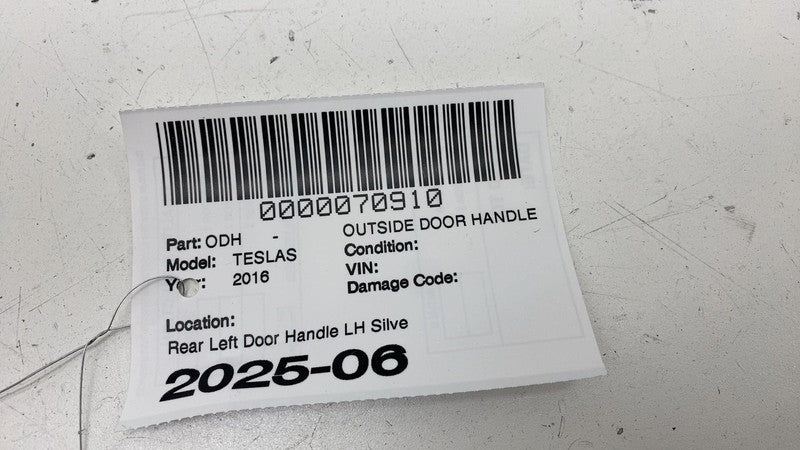 ⭕ 16-20 Model S MS Rear Left Exterior Door Handle Outer Silver PMSS 10