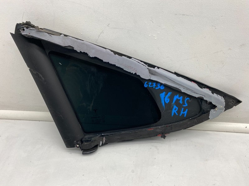E6 43R-008010 ⭕ 2016-2021 Tesla Model S Rear Passenger Side Quarter Window Glass Right RH OEM