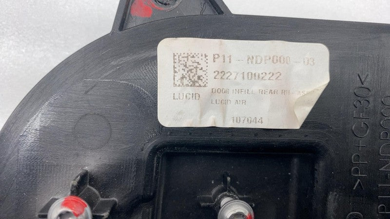 P11 NDP000 03 ⭕ 2022-2024 Lucid Air Rear Passenger Side Door Infill Panel Right P11-NDP000-03
