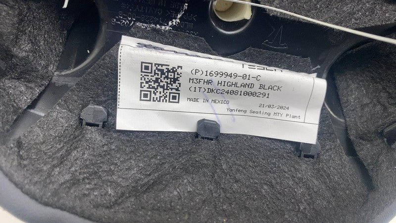 ⭕ 24-25 Tesla Model 3 Front Right Highland 1st Row Seat Headrest RH 16