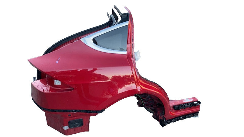 2016-2020 Tesla Model X Rear Right Quarter Fender Frame Panel Cutout RH Red PPMR