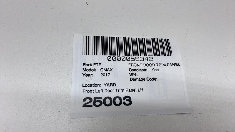 2013-2018 Ford C-Max Front Passenger Side Interior Door Panel Trim Cover Right