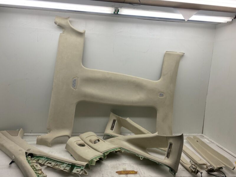 103595403D 2016-2020 Tesla Model X SET of Ceiling Headliner Sunvisor Upper A + B + C-Pillar