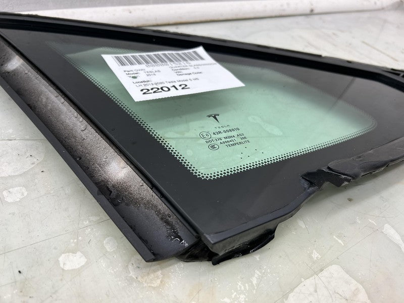 ⭕ 2012-2016 Tesla Model S Rear Driver Side Quarter Fixed Glass Left 10