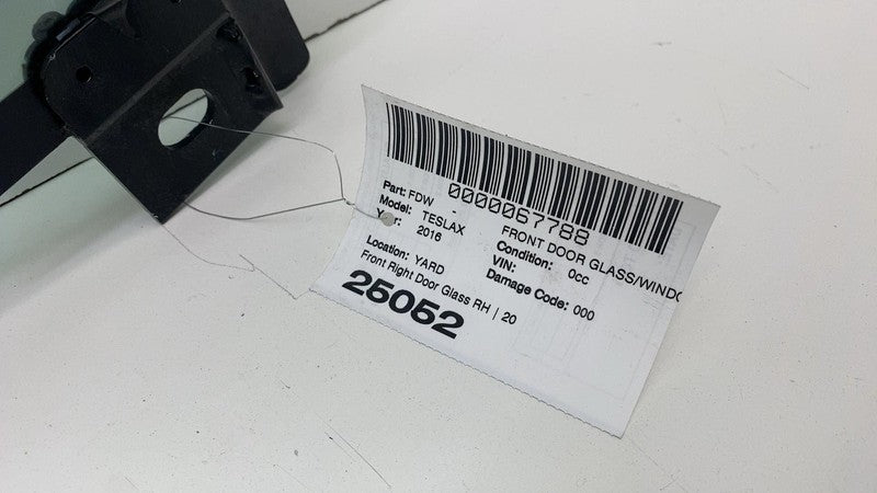 ⭕ 2016-2020 Tesla Model X MX Front Passenger Side Door Window Glass Ri