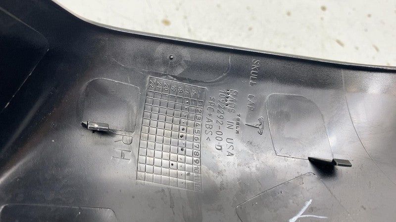 ⭕ 2017-2025 Model 3 Right Door Mirror Cover Skull Cap RH Black PBSB 10