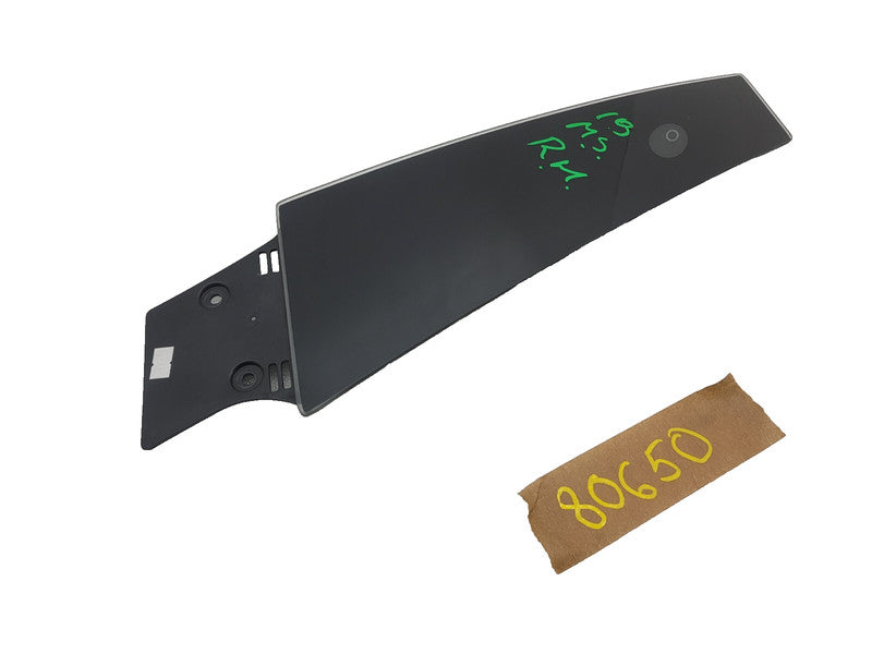 109230700G ⭕ 16-20 Model S Passenger B-Pillar Glass Applique w/ Camera Right 1092307-00-G