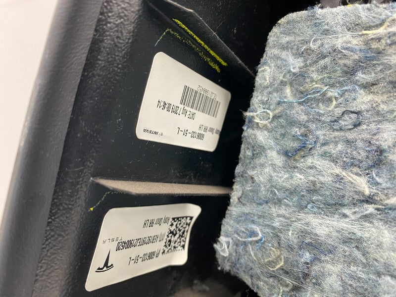 600613371L ⭕ 12-20 Tesla Model S Rear Left Interior Door Panel Trim Card Cover 6006133-71-L