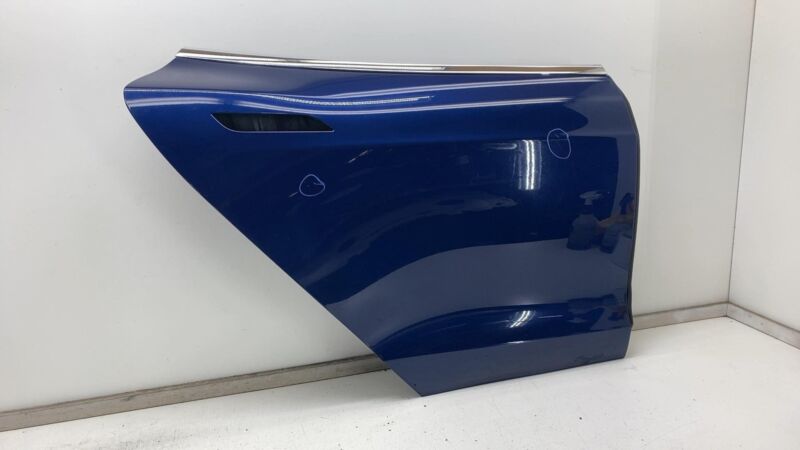 2012-2015 Tesla Model S Rear Passenger Side Door Shell Panel Right Blue RH PPSB