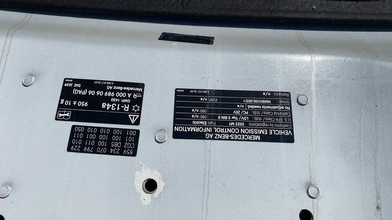 ⭕ 22-24 Mercedes-Benz EQS 450+ V297 Front Bonnet Hood Shell Panel Assy White 799