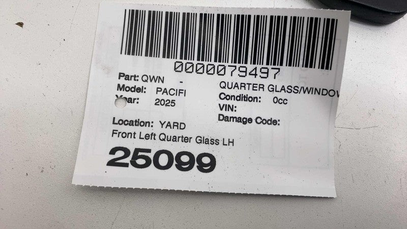 ⭕ 18-25 Chrysler Pacifica Front Left Corner Door Window Quarter Glass 