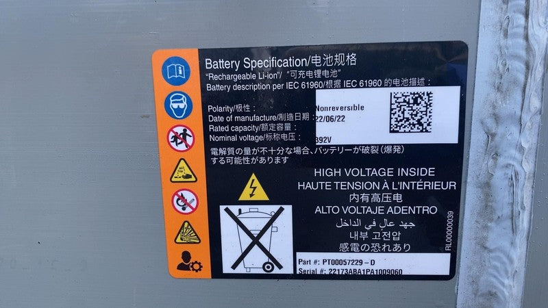 2022 HV Battery Rivian EDV 700 Amazon Truck PT00057229-D