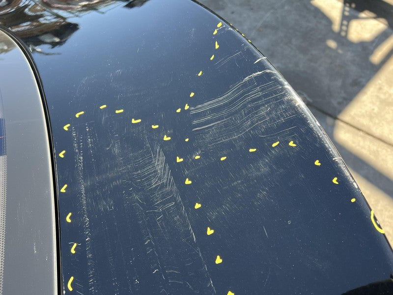 100263300E ⭕ 12-15 Model S Tailgate Hatch Panel & Liftgate Glass Black - PBSB 1002633-00-E
